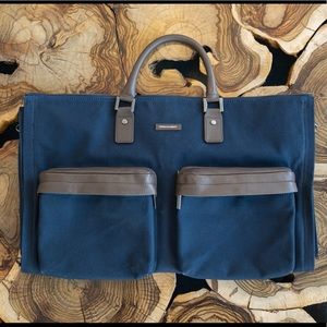 Hook + Albert - Navy Twill Weekender Bag
